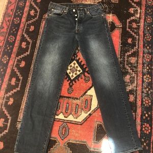 Sexy! Levi Men's 501 Button Fly Dark wash 32x34